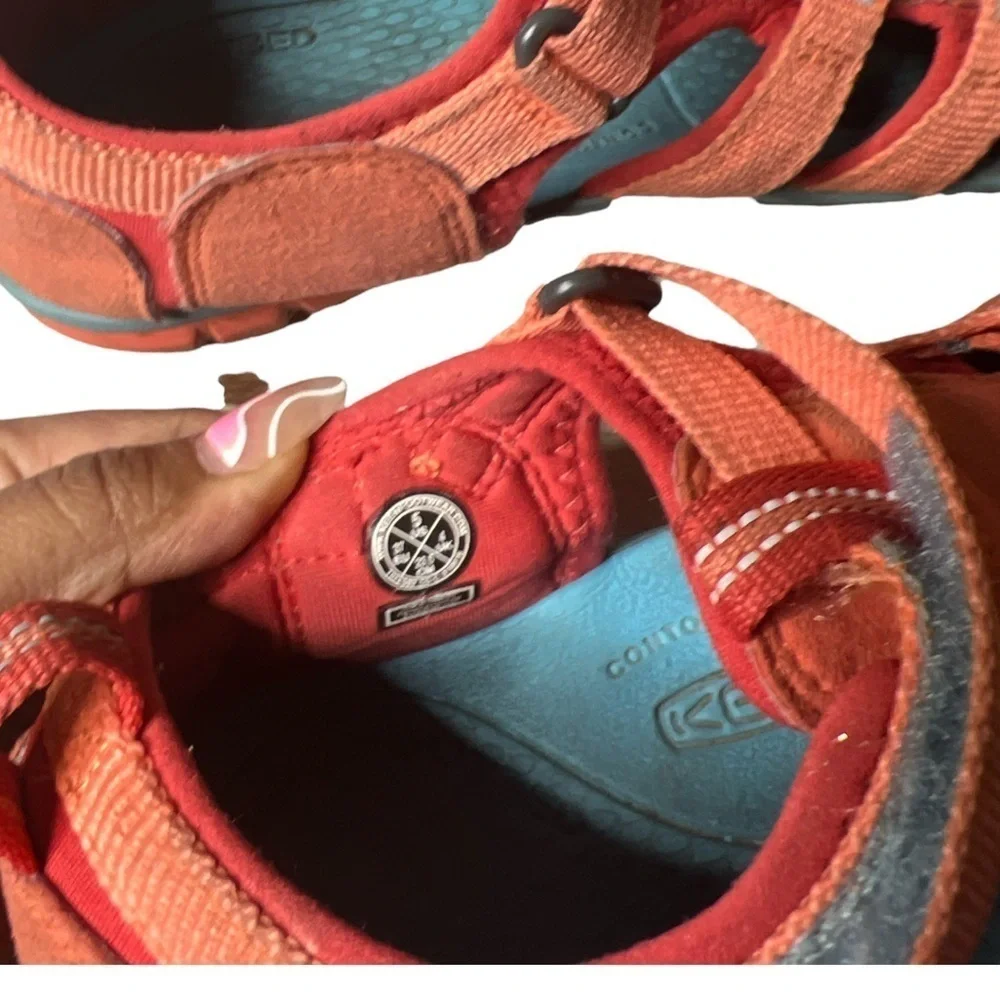 Keen - Seacamp II CNX Orange Blue Sport Sandals Size 5